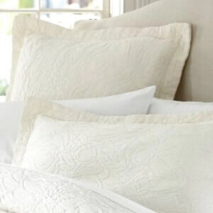Pottery Barn Valerie Matelasse Cream King Sham